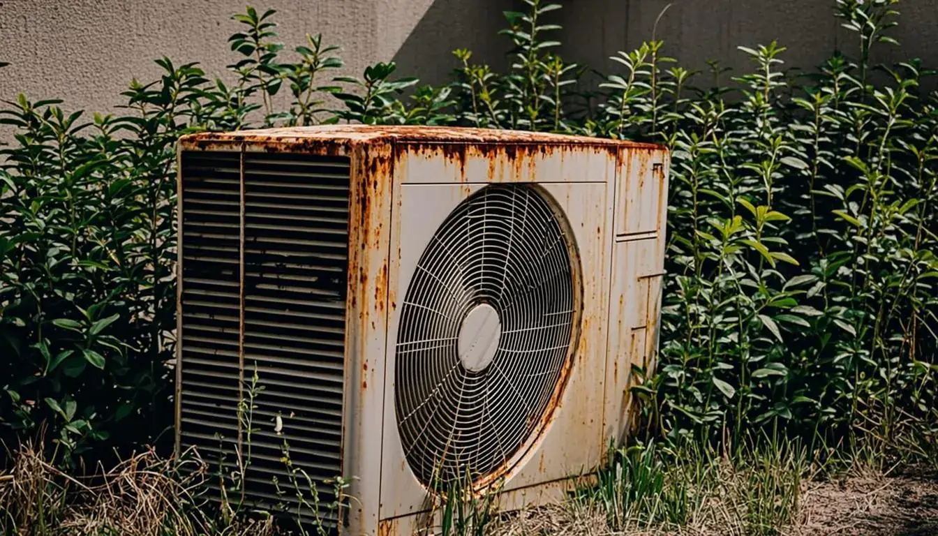 Old heating and cooling setup in a Surrey Cloverdale home before Rheem heat pump installation