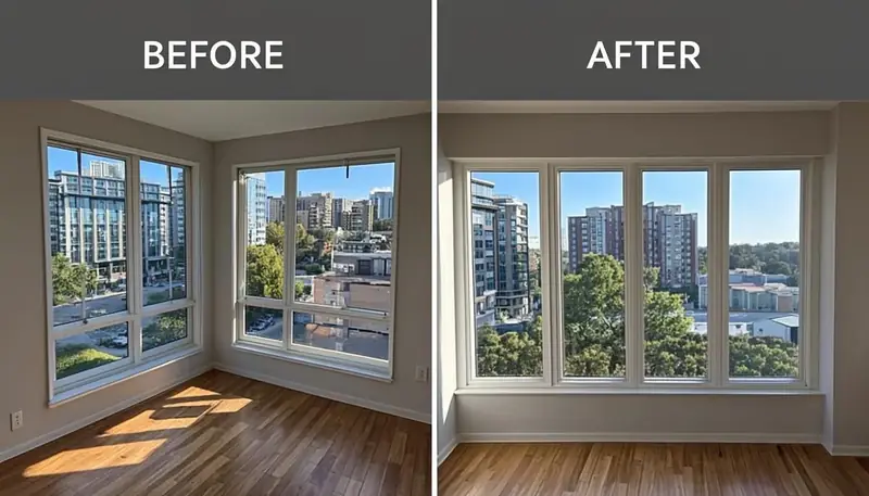 Homeowner comparing AC repair and replacement options with a technician's quote