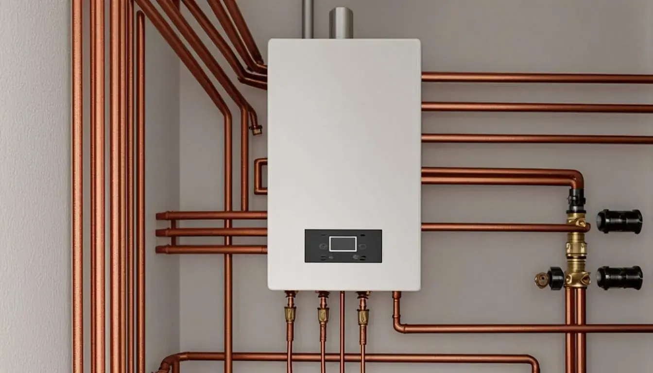 BC Home Service technician servicing a hydronic boiler in a New Westminster heritage home