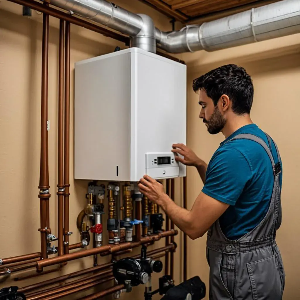 Lennox furnace tune-up and combustion analysis by a BC Home Service Red Seal technician